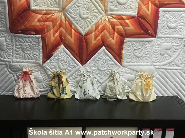 škola šitia A1 - ako ušiť vrecko na bylinky