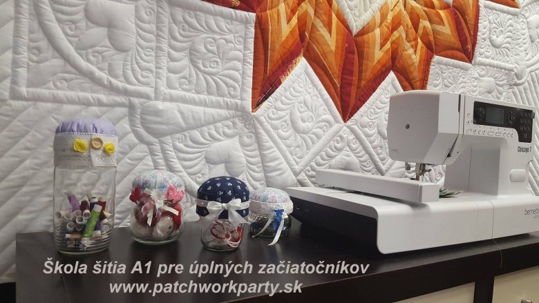 Škola šitia A1S víkend - ihelníček a riasenie