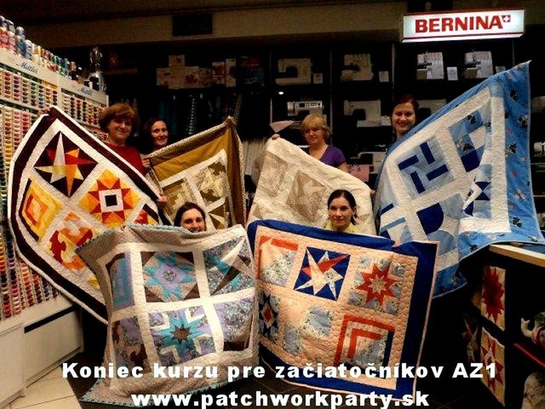 Absolventky kurzov patchworkparty AZ1