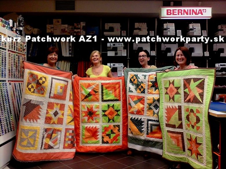 Absolventky kurzov patchworkparty AZ1