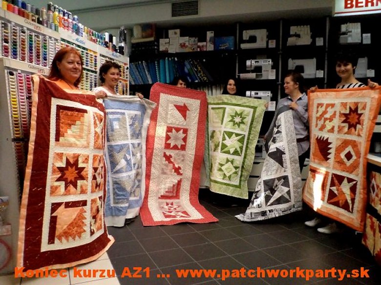 Absolventky kurzov Patchworkparty AZ1