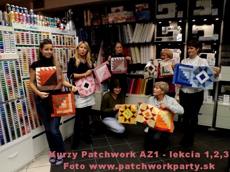 Absolventky kurzov patchworkparty AZ1