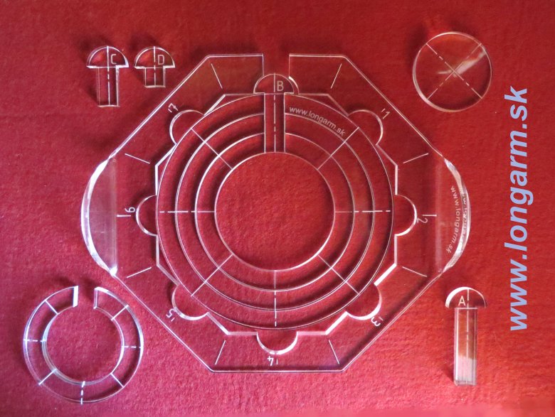 Quiltovacie pravítka a šablóny - Ruler work