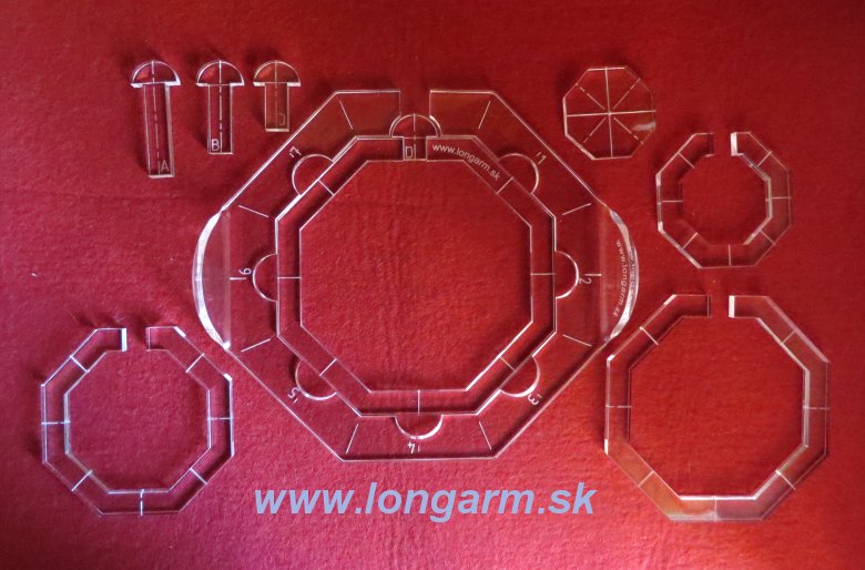 Quiltovacie pravítka a šablóny - Ruler work