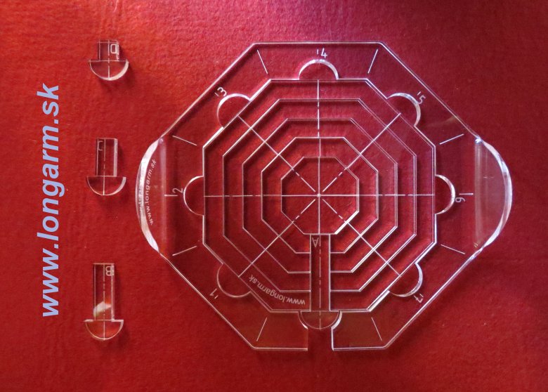 Quiltovacie pravítka a šablóny - Ruler work