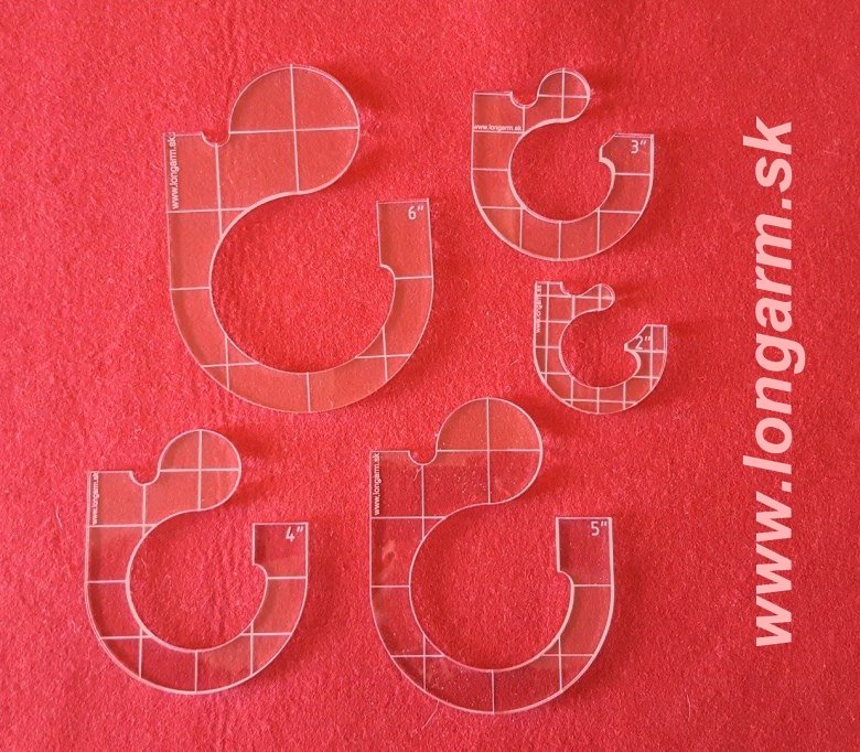 Quiltovacie pravítka a šablóny - Ruler work