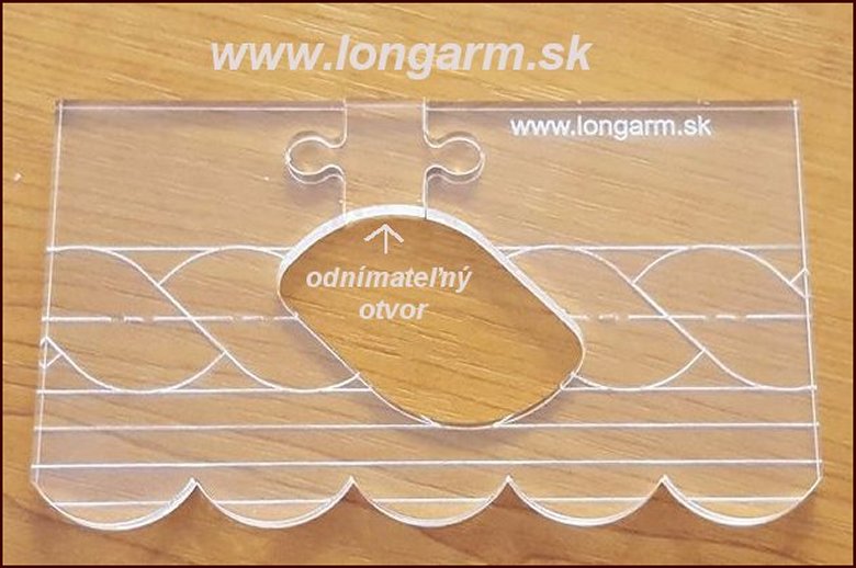 Quiltovacie pravítka a šablóny - Ruler work